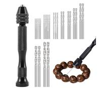 Petit jeu de forets, hélicoïdal à main | Fabrication de bijoux Twist Drill Manual Craft Hobby Drill Bits, outil de perçage manuel rotatif polyvalent, perceuse manuelle de précision