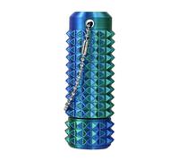 Petit Jouet Anti-douleurs Portable, Mini Jouet Anti Douleur Anti Stress pour Adultes, Porte-clés Stimulant à Picots Imprimé en 3D pour Soulager l'anxiété, Cadeaux Fantaisie (Bleu-Vert)