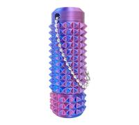 Petit Jouet Anti-douleurs Portable, Mini Jouet Anti Douleur Anti Stress pour Adultes, Porte-clés Stimulant à Picots Imprimé en 3D pour Soulager l'anxiété, Cadeaux Fantaisie (Bleu-Violet)