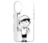 Petit Joueur de Golf - Dessin au Trait pour garçons Coque pour iPhone 17