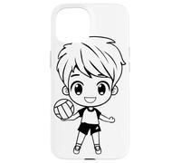 Petit Joueur de Volley-Ball Sport d'équipe Coque pour iPhone 15