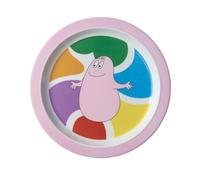 PETIT JOUR - ASSIETTE BÉBÉ BARBAPAPA Ø 21 cm 6M+ - MELAMINE - ROSE - Lavable Au Lave-Vaisselle -