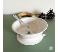 PETIT JOUR - BOL VENTOUSE AVEC CUILLÈRE ERNEST & CÉLESTINE - MELAMINE - 6M+ - 160ml.