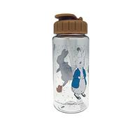 PETIT JOUR - Gourde Pour Enfant - Avec Paille Intégrée - Polypropylène - Pour Le Sport & L'École - Lavable Au Lave-Vaisselle - Sans BPA - Motifs Pierre Lapin - 350ml