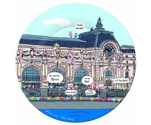 Petit Jour Paris Assiette à Dessert Motif Musée d'Orsay Multicolore