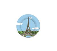 Petit Jour Paris Les Monuments de Paris Assiette Bleu/Vert