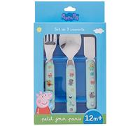 Petit Jour Paris - PI903K - Set de 3 couverts Peppa Pig - pour manger comme un grand!