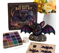 Petit Kit De Bricolage D'animaux Perlés 3D | Kit De Broderie De Perles Bricolage Facile | Kits D'artisanat D'art De Bijoux D'animaux En Perles 3D Créatifs Avec Guide D'instructions, Cadeau Artisanat