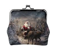 Petit kit de voyage avec impression Merry Christmas - Pochette compacte pour camping, aventures et excursions de pêche, noir, One Size, Art déco