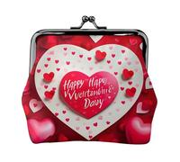 Petit kit de voyage imprimé Happy Valentine's Day - Pochette compacte pour camping, aventures et voyages de pêche, noir, One Size, Art déco