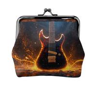 Petit kit de voyage pour guitare électrique, pochette compacte pour camping, aventures et excursions de pêche, noir, One Size, Art déco