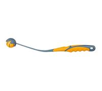 Trixie Ball Catapult avec balle pour chiens, ø 4,5 cm / 40 cm, orange/gris, rapporter, balle flottante, poignée ergonomique