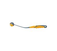 Trixie Ball Catapult avec balle pour chiens, ø 4,5 cm / 40 cm, orange/gris, rapporter, balle flottante, poignée ergonomique