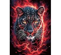 Petit léopard Ardent 500 Pièces Puzzle Créatif en Carton Épais sans Déformation Animal Sauvage et Animal de Compagnie Difficulté Moyenne Activité Manuelle Loisir Créatif Cadeau Anniversaire 500 PCS