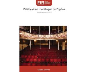 Petit lexique multilingue de l'opéra