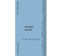 Petit lexique pour le design