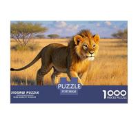 Petit Lion1000 Pièces Aquarelle Puzzle Animaux pour Adultes De Jeu pour Adultes Parfaitpourla Détente Paysagedes QuatreSaisons 38x26cm/1000pcs