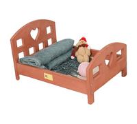 Petit lit en bois pour nouveau-nés - Lit pour bébé centenaire - Aide à la pose en bois massif - Décoration en bois massif