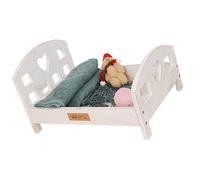 Petit lit en bois pour nouveau-nés - Lit pour bébé centenaire - Aide à la pose en bois massif - Décoration en bois massif