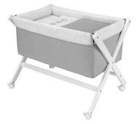 Petit Lit Pieds X Bois Une Pic Gris 55X87X74 Cm Gris G