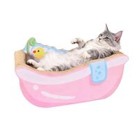 Petit lit pour Chat, avec griffoir en Papier ondulé | Lit apaisant en Forme de pour Chat - pour intérieur, Chiot, Animal Domestique, décoration d'intérieur, Salon, Balcon, Appartement