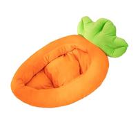 Petit lit pour chat - Lit pour chiens en peluche en forme de carotte | Oreiller lavable chaud pour chiens en forme de carotte | Oreiller pour chien en forme de carotte | Oreiller Pan erros Çon Fáorma