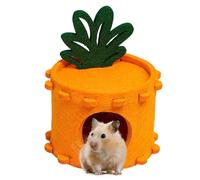 Petit lit pour hamster, nid tunnel pour hamster - Lit de hamster en feutre d'ananas doux | Accessoires mignons pour hamsters, tunnel, nid de couchage confortable pour chinchilla et cochons d'Inde