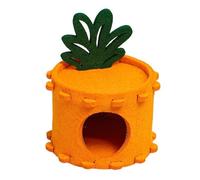 Petit lit pour hamster, nid tunnel pour hamster, lit en feutre ananas, nid de couchage mignon pour hamster, accessoires pour chinchillas et cochons d'Inde