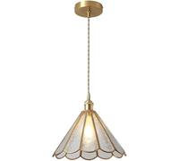 - Petit Lustre en Laiton, personnalité Moderne, Lampe Suspendue Faite à la Main, Lampe Suspendue en Verre polygonale, Lampe Suspendue à tête Unique E27, Lustre Simple