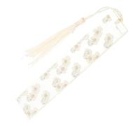 Petit Marque-pages Créatif en Fleurs Séchées, Résine Époxy, Blanc