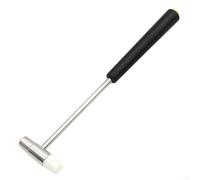 Petit marteau à double tête avec construction en métal et caoutchouc, convient pour montre pour réparation et autres tâches de précision, taille compacte (B)