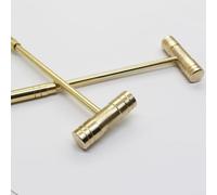 Petit marteau en cuivre pour la réparation de montres et la fabrication de bijoux - Maillet à poignée amovible de 175 mm, outil à main à double tête pour bricolage fin et horlogerie (poignée amovible)
