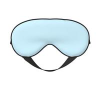 Petit masque doux pour les yeux de couleur unie, imprimé sur toute la surface, 96 % polyester, 4 % élasthanne