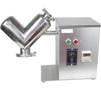 Petit mélangeur de poudre type V en forme de laboratoire et d'enseignement, sec compact sur table traitement alimentaire, R & D, préparation d'échantillons, mélange de matériaux