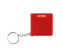 Petit mètre ruban en ABS robuste avec niveaux à bulles, longueur 1 mètre, porte-clés de très petite taille, ruban auto-rétractable