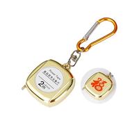 Petit mètre ruban en acier avec construction en métal et porte-clés Crochet pour une utilisation mobile et pratique Mètre ruban rétractable