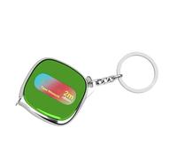 Petit mètre ruban solide de 2 mètres de long - Léger - Facile à transporter - Résistant aux chocs - Outil de travail en plein air - Ne glisse pas - Format de poche