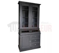 Petit meuble apothicaire en pin massif ou vaisselier - Apothecary : Finition - Noir