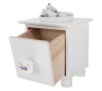 Petit Meuble Cabinet en Bois Blanc pour Photos Bébé -né | Accessoire de Photographie, Usage Polyvalent, Lignes Nettes, Style Chic, pour Présentation et Décoration
