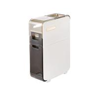 Petit meuble d'angle pour salle de bain, commode étroite autonome avec tiroirs et roulettes transparents, armoire de rangement fine pour papier toilette pour petits espaces et espaces, largeur 17,5 cm