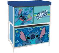 Petit meuble de rangement - STITCH - 3 corbeilles - Bleu - Métal - 60 cm de hauteur