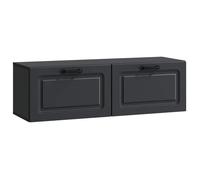 Petit meuble de rangement Vidaxl Meuble TV mural Noir 98 x 31 x 30 cm Bois d'ingénierie
