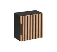 Petit Meuble Mural en Bois - 35 X 35 X P 22 Cm - Sylve Black Wotan