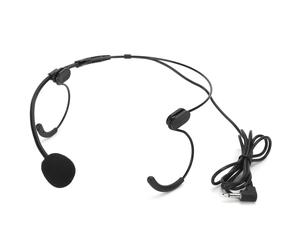 Petit microphone cravate pour une utilisation mains libres, micro serre-tête avec protection contre le vent et condensateur léger, col de cygne