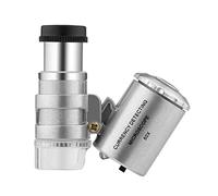 Petit microscope de poche portable 60x avec éclairage LED Grossissement Endoscope avec sac de rangement pour bijoux Observations Microscope numérique