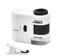 Petit microscope portable avec grossissement 1000x avec éclairage LED pour évaluation de bijoux et loupe scientifique