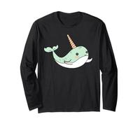 Petit Mignon Licorne des Mers Minimaliste Simple Narval Manche Longue