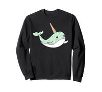 Petit Mignon Licorne des Mers Minimaliste Simple Narval Sweatshirt