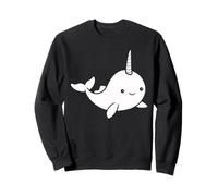 Petit Mignon Licorne des Mers Minimaliste Simple Narval Sweatshirt