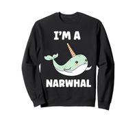 Petit Mignon Licorne des Mers Minimaliste Simple Narval Sweatshirt